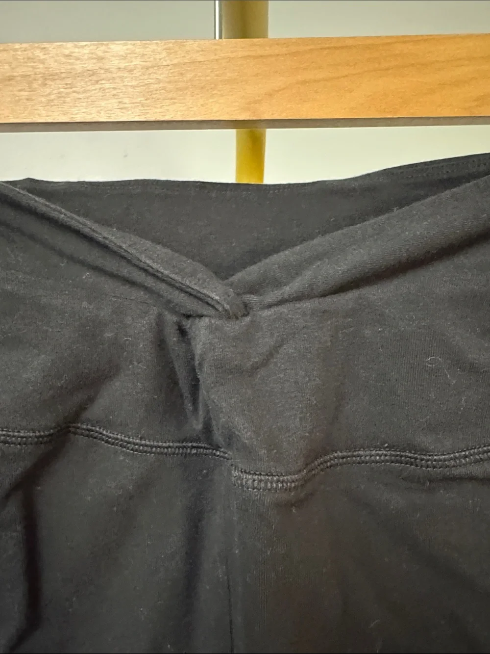 PINK Victoria's Secret Black High-Waist V-Front Bike Shorts EUC L